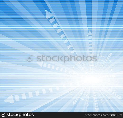 ""Vector background with arrows; clip-art""