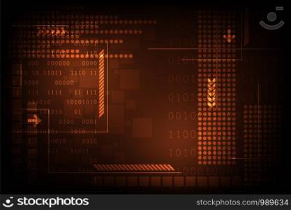 Vector background with digital information.