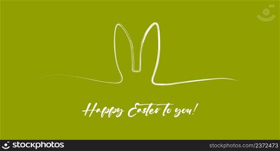 vector background with easter bunny ears