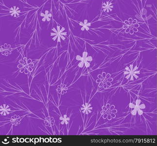 vector background with flowers