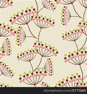 Vector background with hand drawn flowers.. Vector background with hand drawn flowers