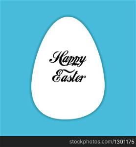 vector background with Happy Easter wishes in the form of Easter eggs