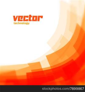 Vector background with orange lines and blurred edge