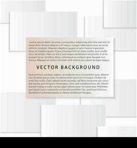 Vector background with rectangles in white and orange