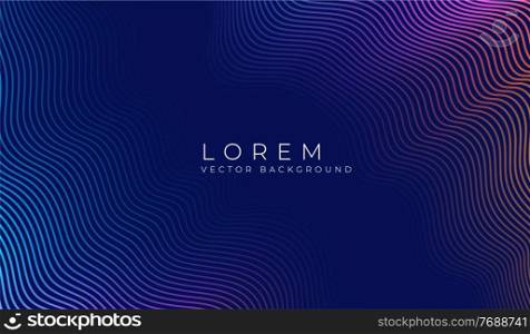 Vector background with simple color abstract wave. Lines color for wallpaper design. Geometric rainbow texture background. Simple design. Vector line spectrum gradient halftone. Wave line pattern.. Vector simple background with color abstract wave