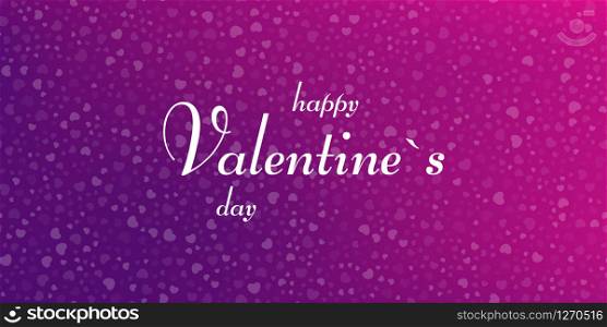 vector background with wishes for happy valentines day and hearts