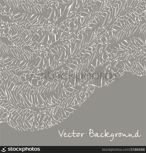 Vector background withpattern with abstract feathers illusion.