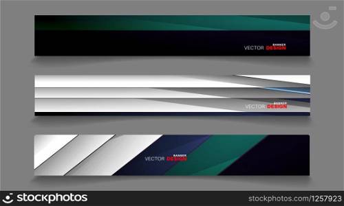 Vector banners arranged for your design, Abstract background illustration.