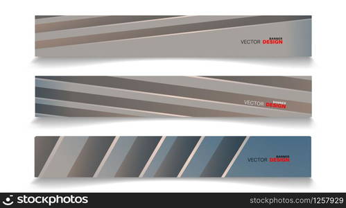 Vector banners arranged for your design, Abstract background illustration.