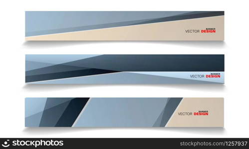 Vector banners arranged for your design, Abstract background illustration.