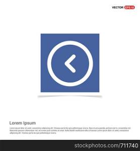 Vector Beck arrow icon - Blue photo Frame