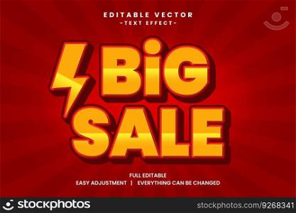 Vector Big Sale big promo text effect