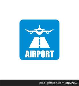Vector black airport icon set. Airport Icon Object, Airport Icon Picture, Airport Icon Image - stock vector