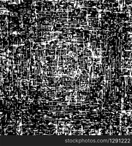 vector black and white background texture. abstract grunge pattern of messy elements