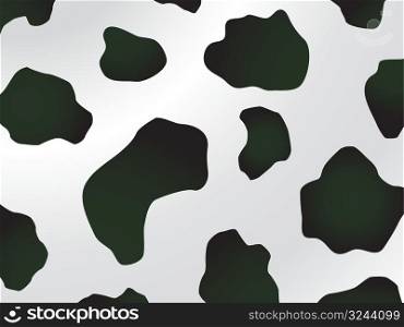 Vector black and white spotted cow design