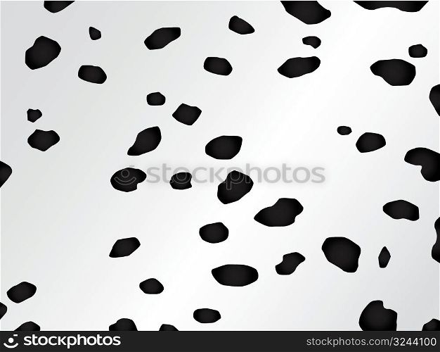Vector black and white spotted fur of the dalmatian