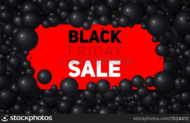 Vector Black Friday Sale illustration of white card placed in white pearls or spheres. Volumetric balls. Gift card placed in elegant shiny bubbles. Luxury sale card mockup, template. Vector Black Friday Sale illustration of white card placed in white pearls or spheres. Volumetric balls. Gift card placed in elegant shiny bubbles. Luxury sale card mockup, template.