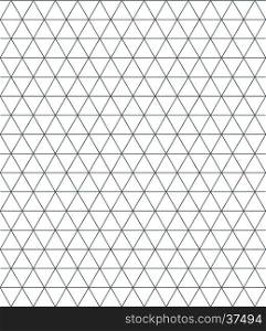 vector black monochrome triangles decorative seamless pattern isolated white background&#xA;