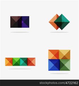 Vector blank abstract squares background, infographic template with place for your content