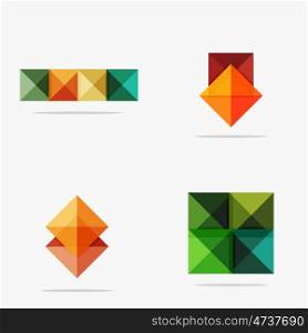 Vector blank abstract squares background, infographic template with place for your content