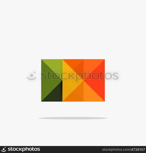 Vector blank abstract squares background, infographic template with place for your content