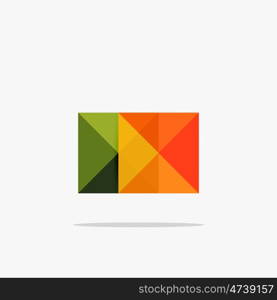 Vector blank abstract squares background, infographic template with place for your content