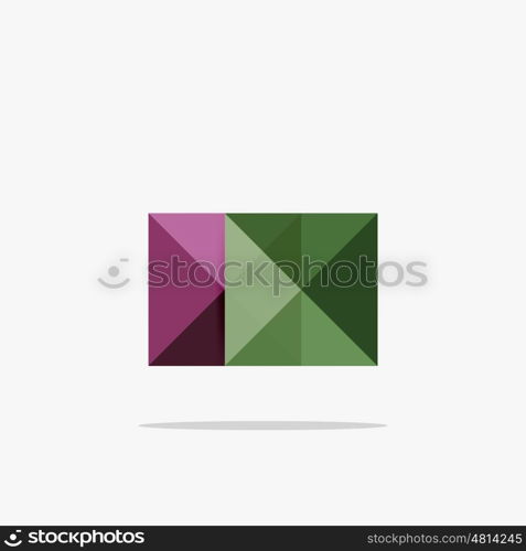 Vector blank abstract squares background, infographic template with place for your content