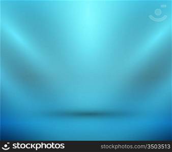 Vector blank light room blue