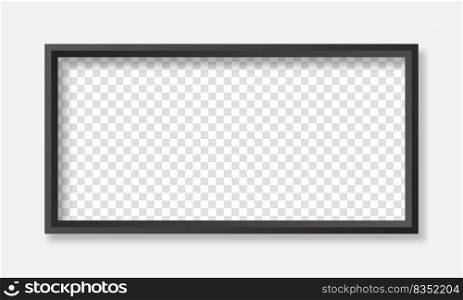 Vector blank of Photo frame. Vector illustration