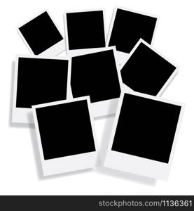 Vector blank photo frames