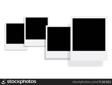 Vector blank photo frames