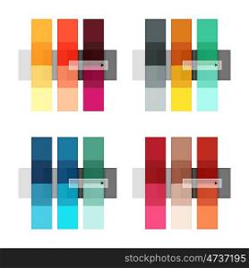 Vector blank stripes and lines infographics templates for workflow layout, diagram, number options or web design