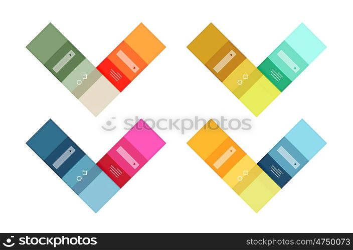 Vector blank stripes and lines infographics templates for workflow layout, diagram, number options or web design