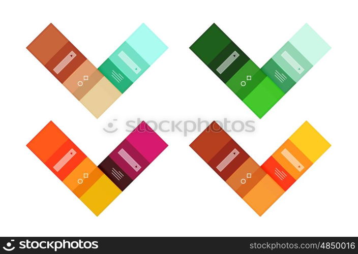 Vector blank stripes and lines infographics templates for workflow layout, diagram, number options or web design