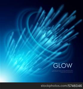 Vector blue abstract background with a glowing effect. Vector background with a glowing effect