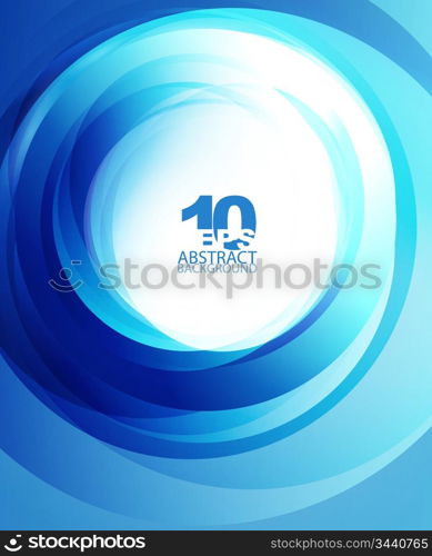 Vector blue abstract swirl