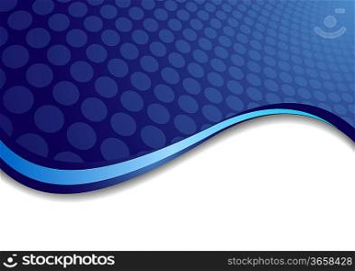 ""Vector blue background with circle; clip-art""