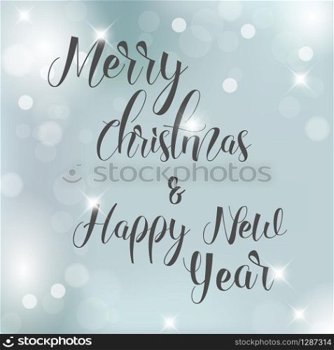 Vector Blue Christmas background with snowflakes and place for your text. Vector Blue Christmas background with snowflakes