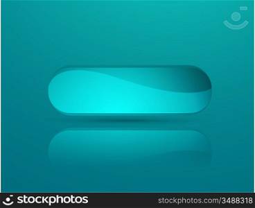 Vector blue glossy button
