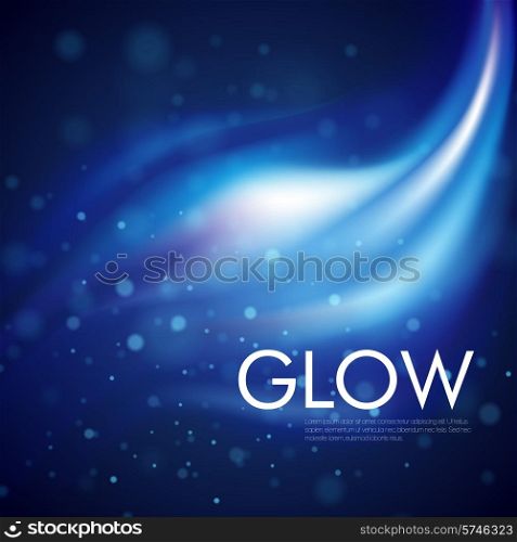 Vector blue light glowing background EPS 10. Vector glowing background