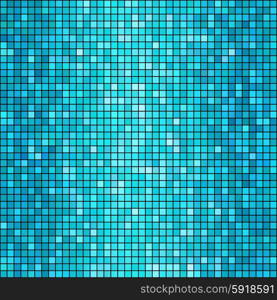 Vector blue mosaic background. Vector illustration blue mosaic background. Square shape