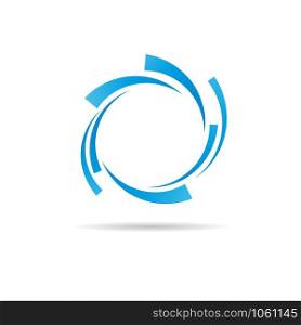 Vector Blue Rings Background