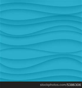 Vector Blue seamless Wavy background texture.