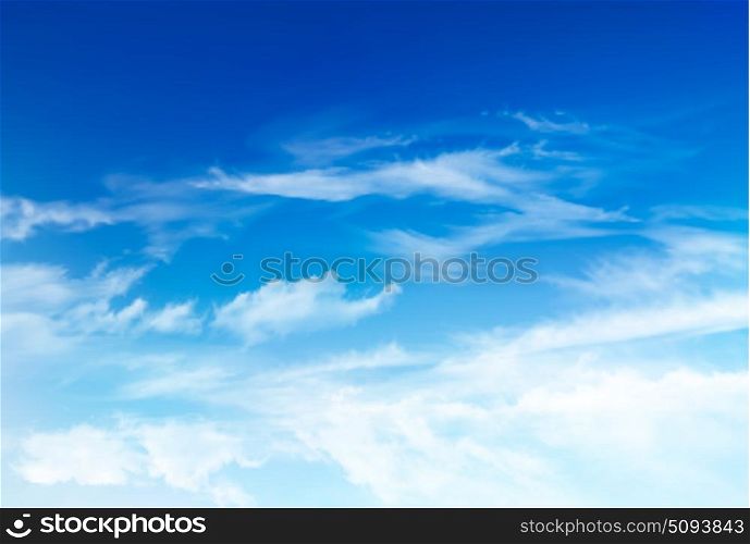 Vector blue sky panorama with transparent clouds. Vector backgro. Vector blue sky panorama with transparent clouds. Vector background.. Vector blue sky panorama with transparent clouds. Vector background.