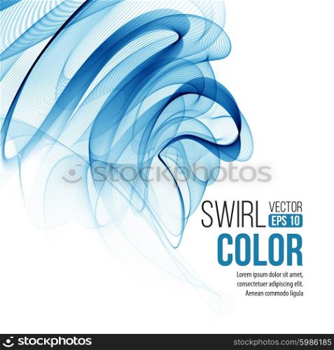 Vector blue swirl line abstract background. Vector illustration. Vector blue swirl line abstract background. Vector illustration EPS10