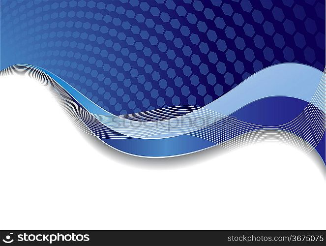 ""Vector blue template with texture; clip-art""