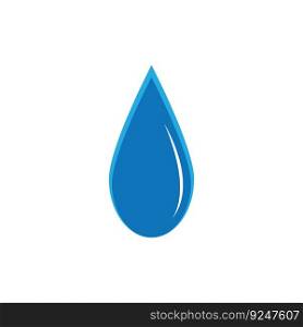 Vector blue water drop icon set.