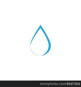 Vector blue water drop icon set