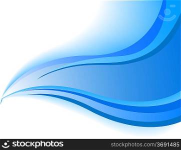 ""Vector blue wave background; clip-art""