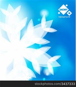 vector blue winter abstract backround
